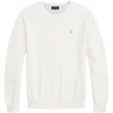 Polo Ralph Lauren Herre - Hvid Sweatere Polo Ralph Lauren Textured Crew Neck Sweater - Deckwash White