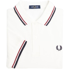 Fred Perry T-shirts & Toppe Fred Perry Shirt - Snow White/Burnt Red/Navy