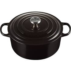 Le Creuset Black Onyx Signature Round med låg 28cm