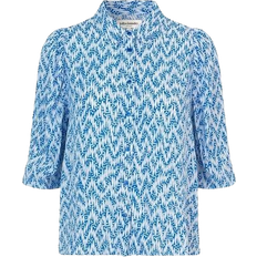 Blå - Dame - Viskose Skjorter Lollys Laundry Bono Shirt - Blue