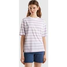 United Colors of Benetton Lilla T-shirts United Colors of Benetton Shirts lilla hvid lilla hvid