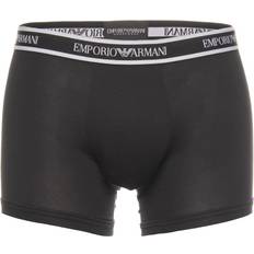 Emporio Armani Underbukser Emporio Armani Cotton Knit Boxer 3-pak Black * Kampagne *