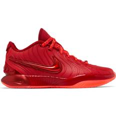 Herre - Rød Basketballsko Nike LeBron XXI M - Bright Crimson/Gym Red