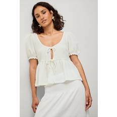 Gina Tricot Bluser Gina Tricot Tie front top