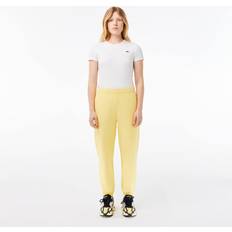 Bomuld - Dame - Gul Bukser Lacoste Logo Joggers, Yellow