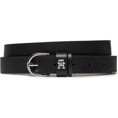 Tommy Hilfiger 32 - Sølv Tøj Tommy Hilfiger Essential Effortless Leather Belt BLACK EU105cm