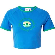 16 - Dame - Grøn T-shirts & Toppe Adidas Originals T-Shirts Blue Gfx Baby Tee Toppe & t-shirts T-shirts