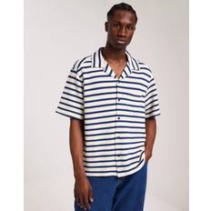 J.Lindeberg Skjorter J.Lindeberg Tiro Resort Stripe Shirt Estate Blue