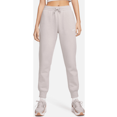 Dame - Fleece - Lilla Bukser Nike Sportswear Phoenix Fleece-sweatpants med mellemhøj talje til kvinder lilla EU 40-42