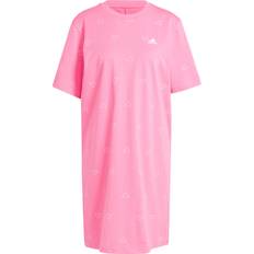 Korte kjoler - Pink - XXS adidas Tiro Summer T-shirt-kjole Lucid Pink Black