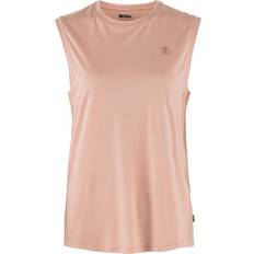 Fjällräven Dame Toppe Fjällräven Women's Abisko Wool Tank Top Merino-shirt pink