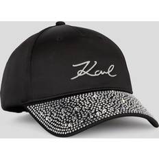 Karl Lagerfeld Kasketter Karl Lagerfeld K/signature Rhinestone-visor Cap, Woman, Black, One