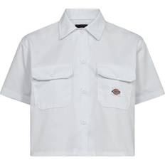 Dickies Dame Skjorter Dickies Cropped arbejderskjorte med lommer hvid