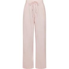 Firkantet - Kort - Pink Tøj Neo Noir Sonar Linen Pants - Rose Smoke