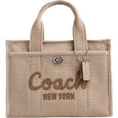 Coach Herre Tasker Coach Cargo Tote Bag 26 - Silver/Dark Natural