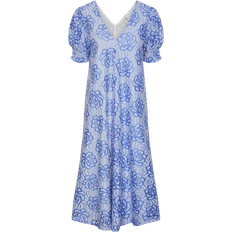 Blomstrede - Blå Tøj Y.A.S Sisa Midi Dress - Palace Blue