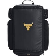 Under Armour Herre Tasker Under Armour Project Rock Duffle Backpack - Black/Metallic Gold