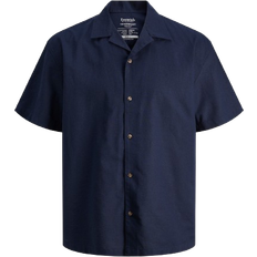 Jack & Jones Herre - Skjortekrave Skjorter Jack & Jones Relaxed Fit Shirt - Blue/Navy Blazer