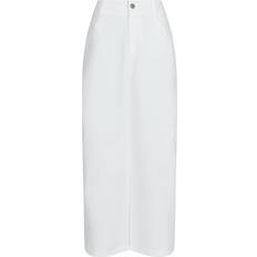 Dame - Lange nederdele - S Neo Noir Frankie Denim Skirt - White
