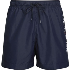 Tommy Hilfiger 32 - Slim Tøj Tommy Hilfiger Original Logo Mid Length Swim Shorts - Desert Sky
