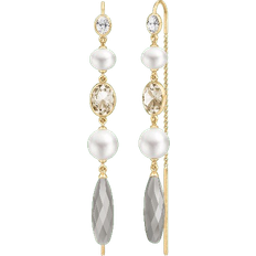 Julie Sandlau Hvid Øreringe Julie Sandlau Chandeliers Earrings - Gold/Pearls/Multicolour