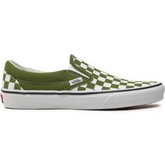 Vans Checkerboard Sko Vans Classic Slip-On Checkerboard - Green