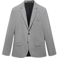 Mango Super Slim Fit Suit Jacket - Grey