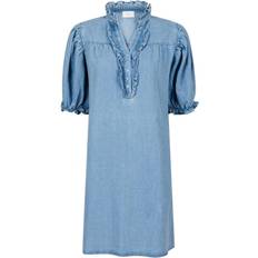 Neo Noir Alma Denim Dress - Stonewash