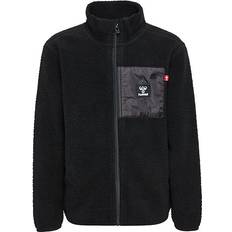 Sort Fleecejakker Børnetøj Hummel Atlas Fleece Zip Jacket - Black (224921-2001)