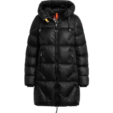 Parajumpers Dame Tøj Parajumpers Down Jackets, female, Black, Quilted Black Jacket with Hood