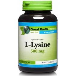 Great Earth L-Lysine 500mg 120 stk