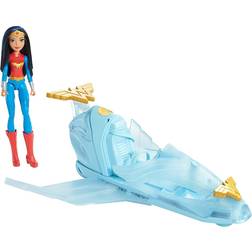 Mattel DC Super Hero Girls Wonder Woman & Invisible Jet Dolls