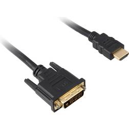 Sharkoon HDMI - DVI-D Dual Link 1m