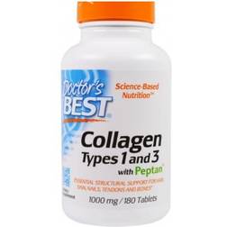 Doctor's Best Collagen Types 1 & 3 Peptan 1000mg 180 stk