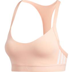 Adidas All Me 3-Stripes Sports Bra - Glow Pink