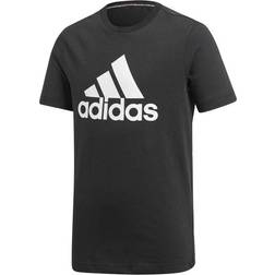 adidas Boy's Must Haves Badge of Sport T-shirt - Black/White (DV0816)