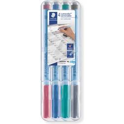 Staedtler Lumocolor Correctable Non Permanent Pen 0.6mm 4 Pack