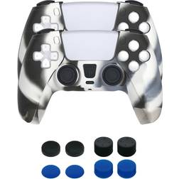 Piranha PS5 Grips and Sticks 10 in 1 Pack - Black/Blue/Camouflage