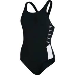 Speedo Boom Logo Splice Muscleback Swimsuit - Black/White • Pris »