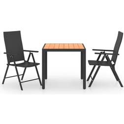 vidaXL 3060052 Havemøbelsæt, 1 borde inkl. 2 stole