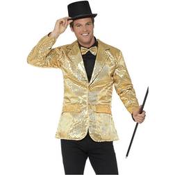 Smiffys Sequin Jacket Gold