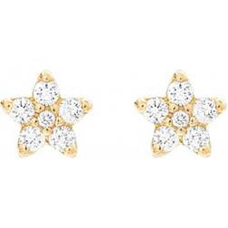 Ole Lynggaard Shooting Stars Large Earrings - Gold/Diamonds
