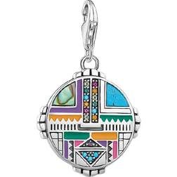 Thomas Sabo Sun Symbol Charm Pendant - Silver/Multicolour