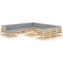 vidaXL 3077109 Loungesæt, 1 borde inkl. 11 sofaer