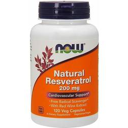 Now Foods Natural Resveratrol 200mg 120 stk