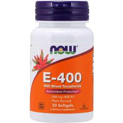 Now Foods Vitamin E-400 with Mixed Tocopherols 50 stk