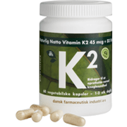 DFI Grønne Vitaminer K2-vitamin 45 mcg D3