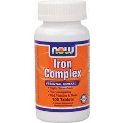 Now Foods NOW Iron Complex 100 Tablets