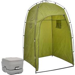 vidaXL Transportabelt campingtoilet med telt 10 10 l