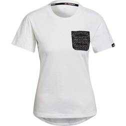adidas Women's Terrex Pocket Graphic T-shirt - White/Black